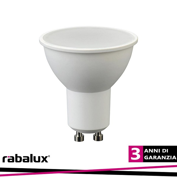 Lampada Led 7W GU10 120° Luce Natura 595 Lumen